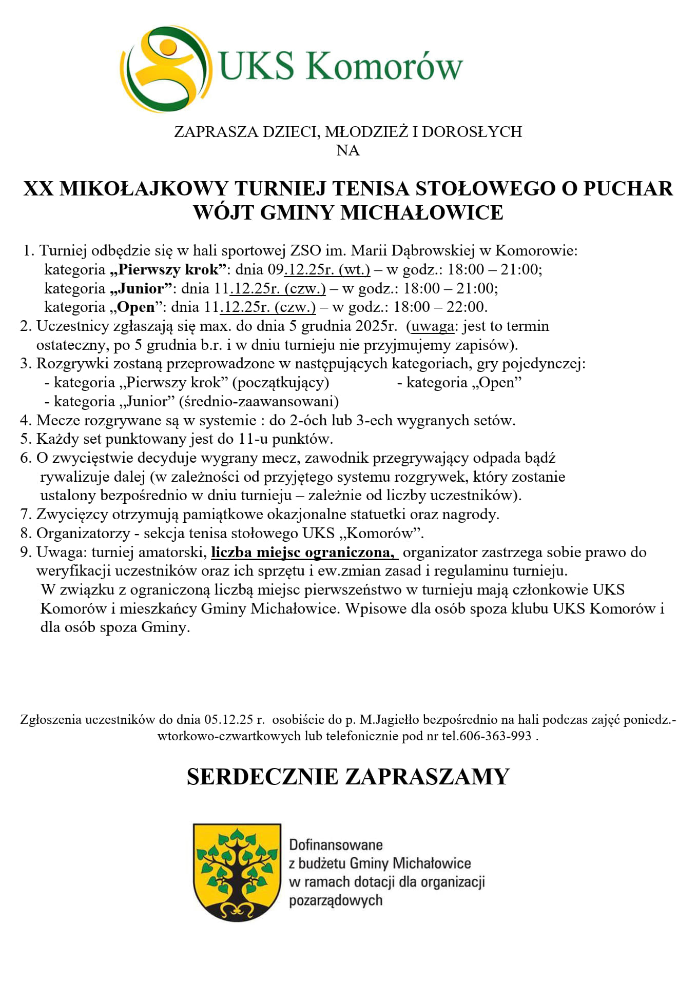 Grafika zawiera treść komunikatu